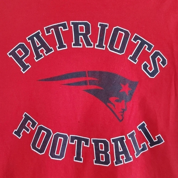 NFL New England Patriots Youth Long Sleeve T-Shirt Size Large 14/16 Navy Red - Picture 3 of 8